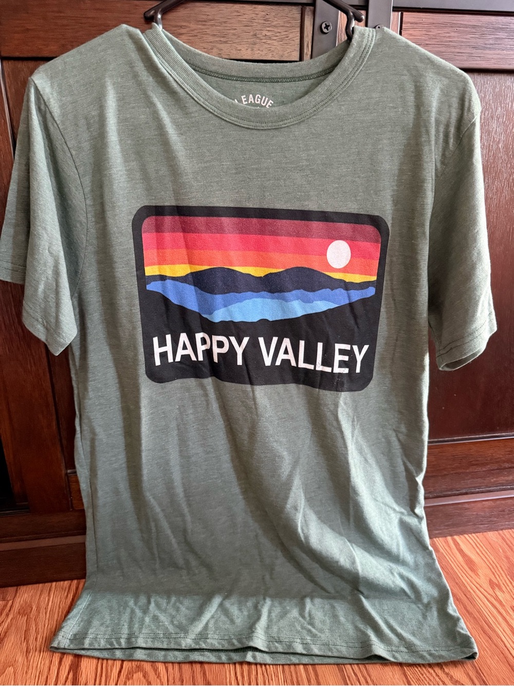 Happy Valley Graphic Tee in Olive Green
